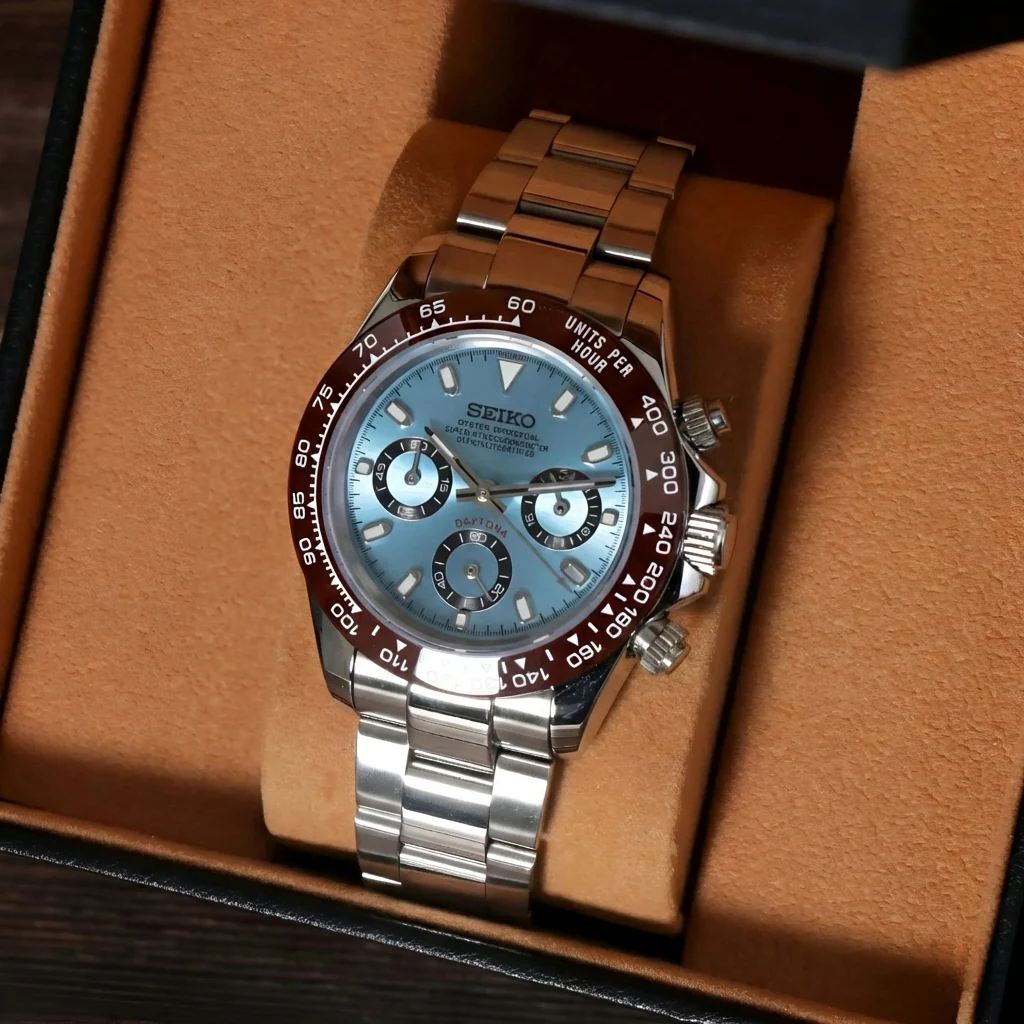 Seitona | Ice Blue Brown Bezel