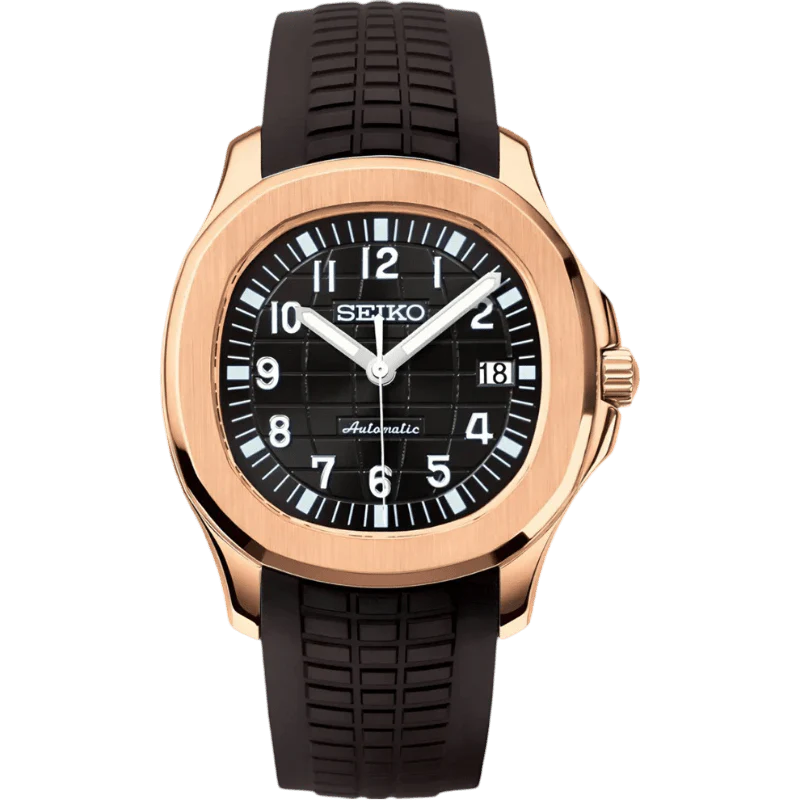 Seiknaut | Rose Gold Black