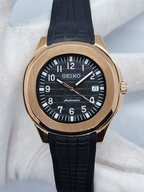 Seiknaut | Rose Gold Black