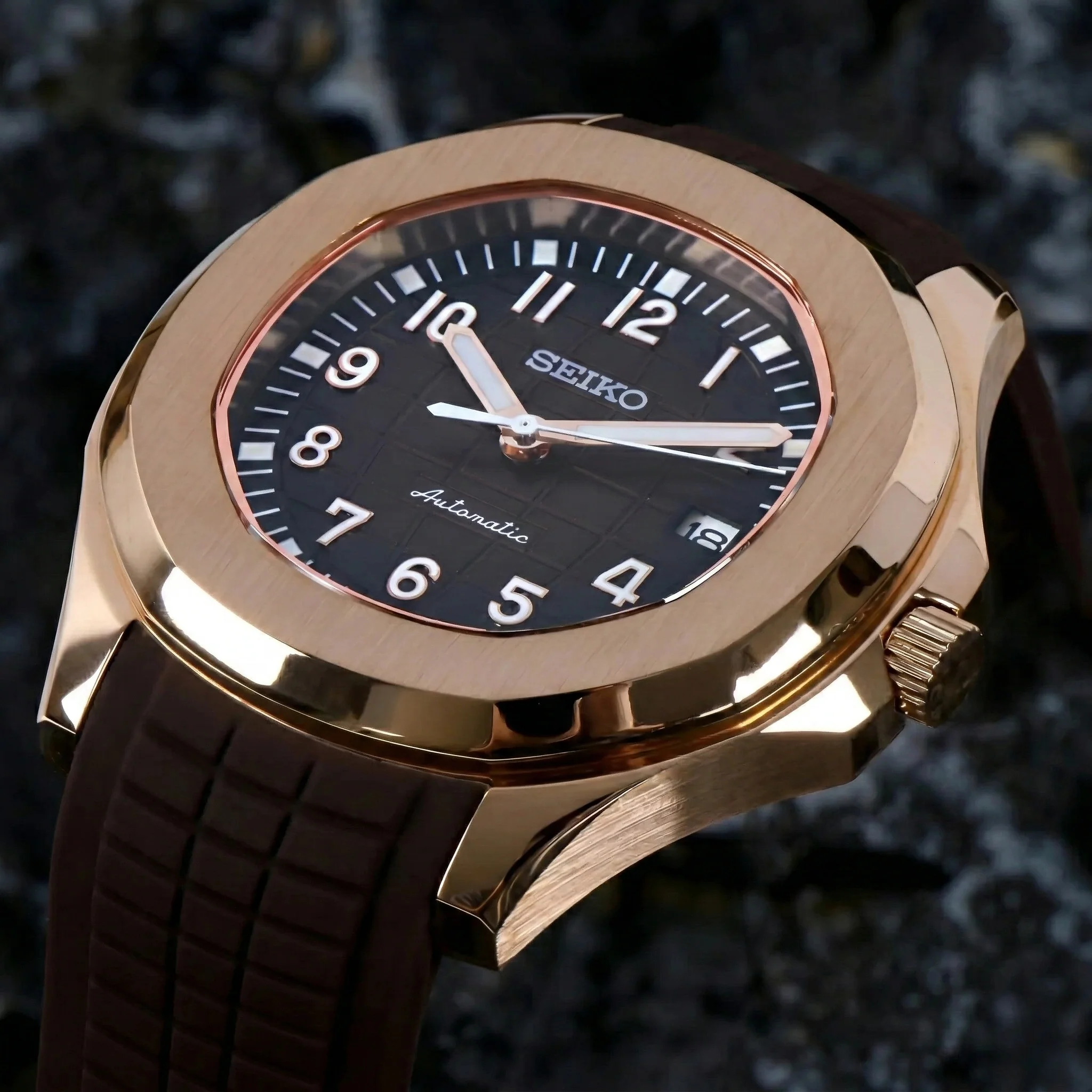Seiknaut | Rose Gold Brown