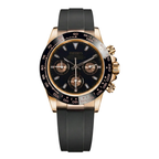Seitona | Rose Gold Black Rubber